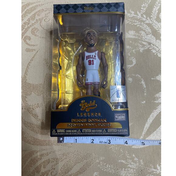 Funko NBA Gold Legends Bulls Dennis Rodman Premium Vinyl Figure HardwoodClassics - Picture 7 of 8